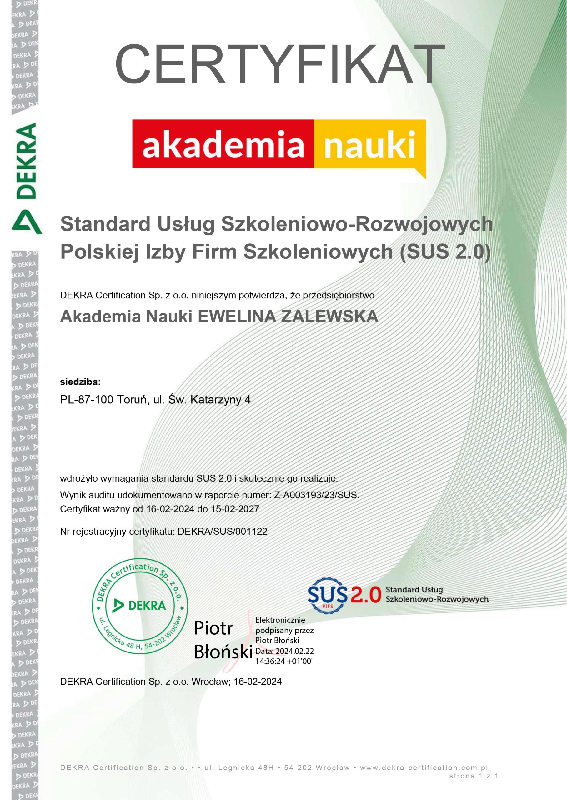 Microsoft Word - PL certyfikat elektroniczny SUS Akademia Nauki